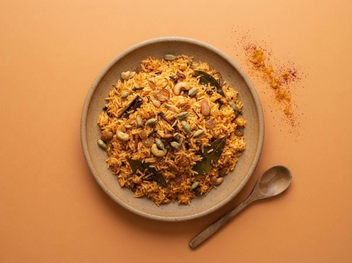 A plate of Carrot Pulao