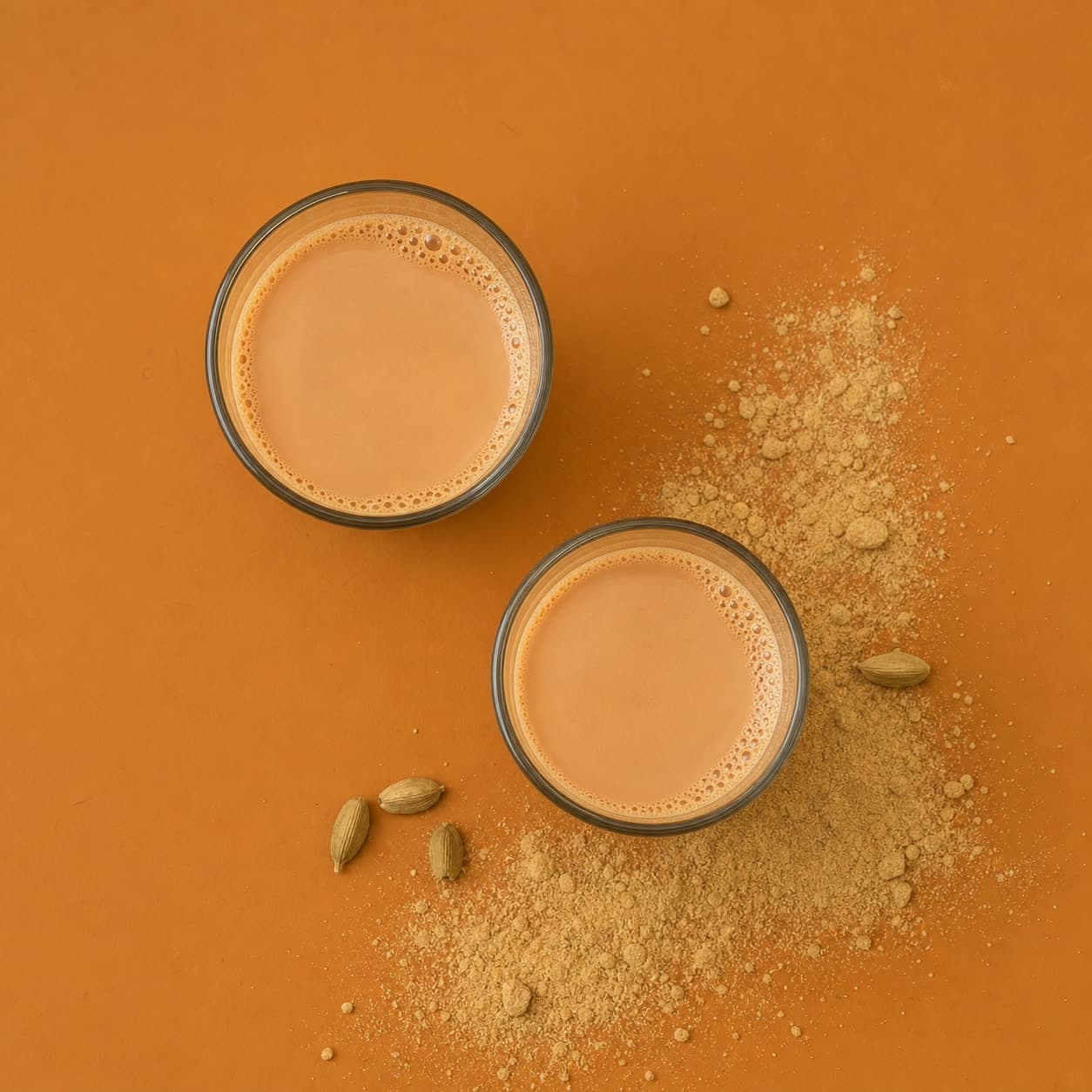 Two cups of Classic Adrak Chai