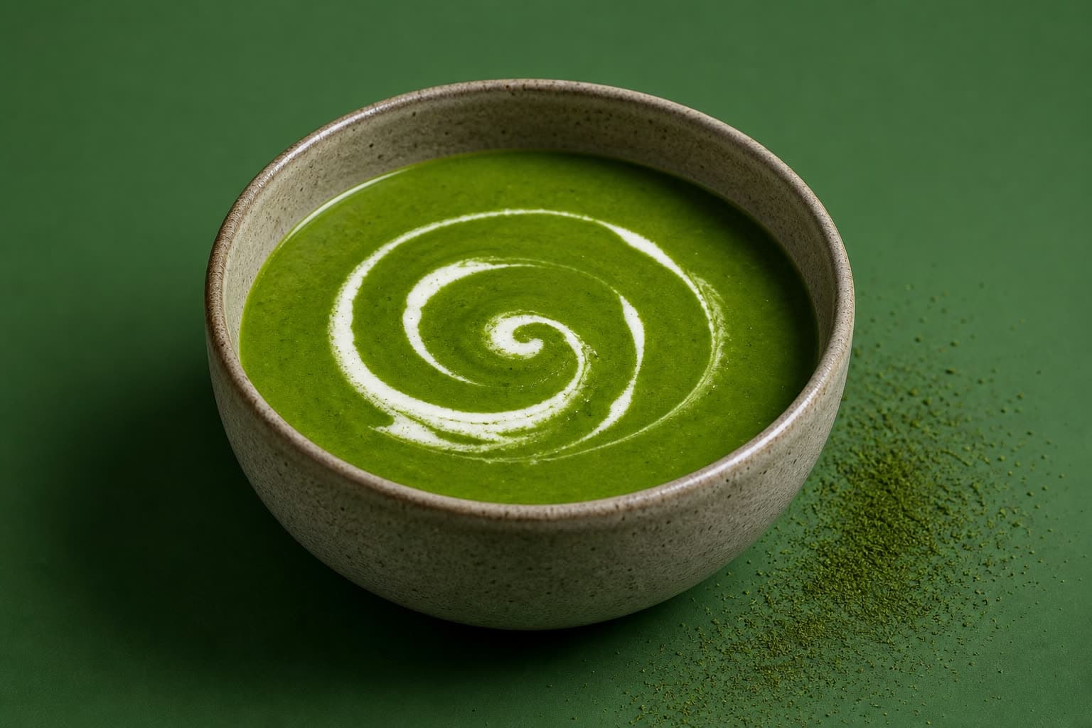 A bowl of Spinach & Herb Soup