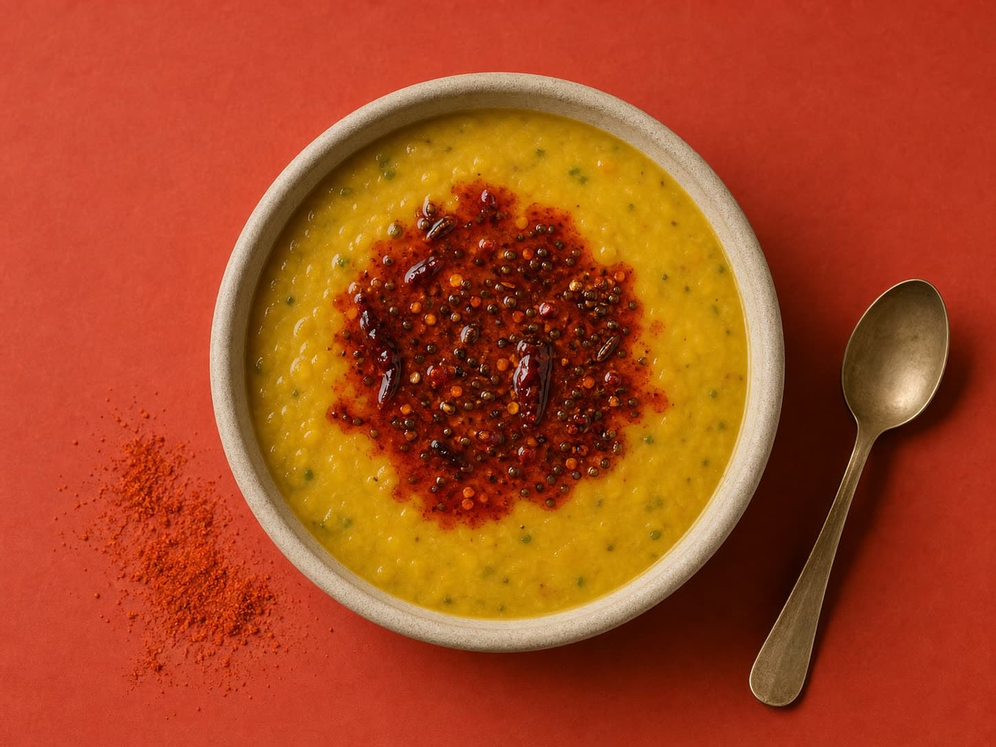 A bowl of Tomato Dal Tadka
