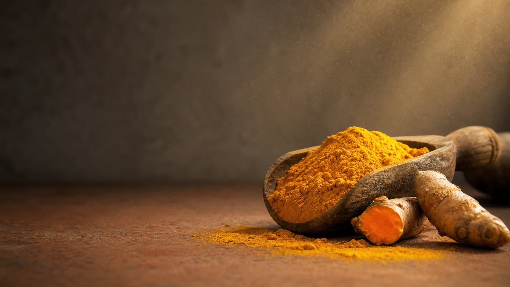 Turmeric Powder whisked into a mug of golden milk