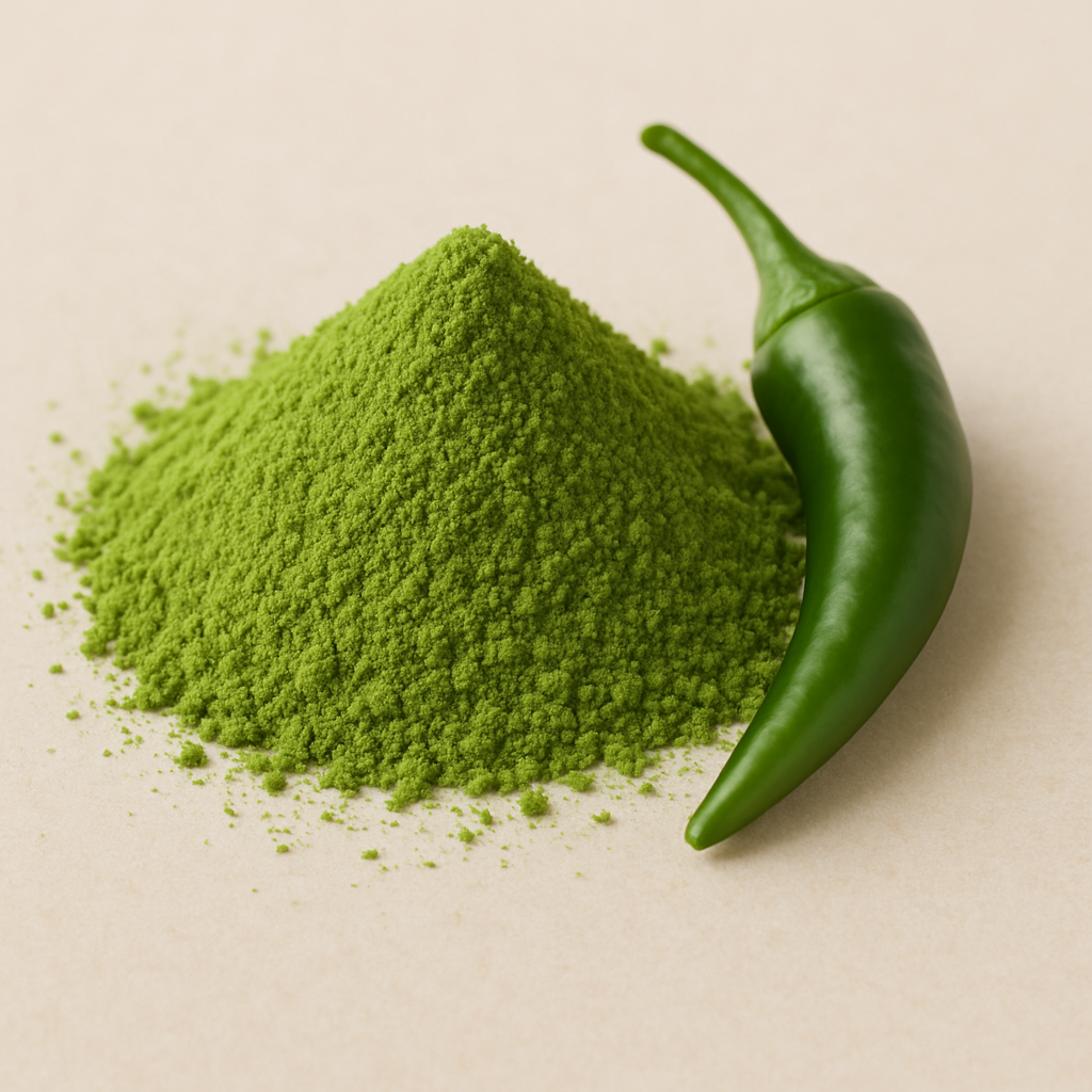 Natural Spray Dried Green Chili Powder